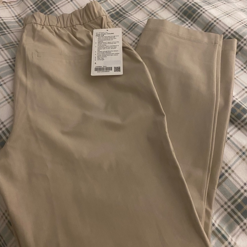 NWT Lululemon “Your True Trouser”.  Size 8.